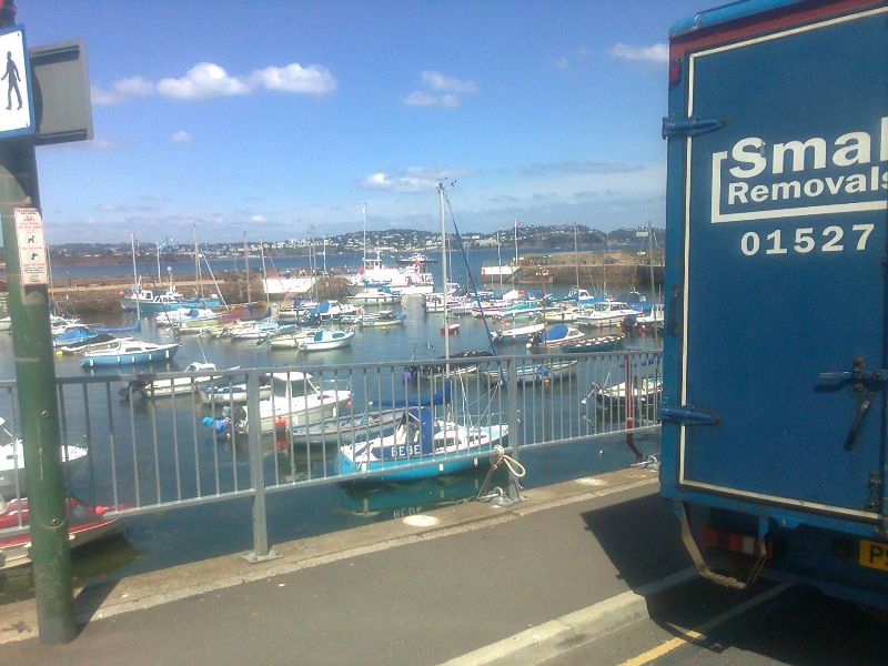 luton van david and sons by the sea side