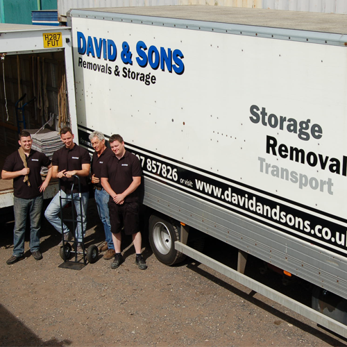 7.5 tonne removals van and family